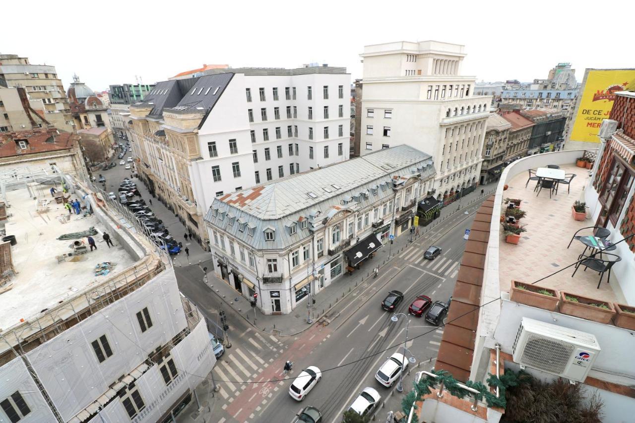 Апартаменти Deluxe Studio Old Center Panoramic View Terrace Бухарест Екстер'єр фото